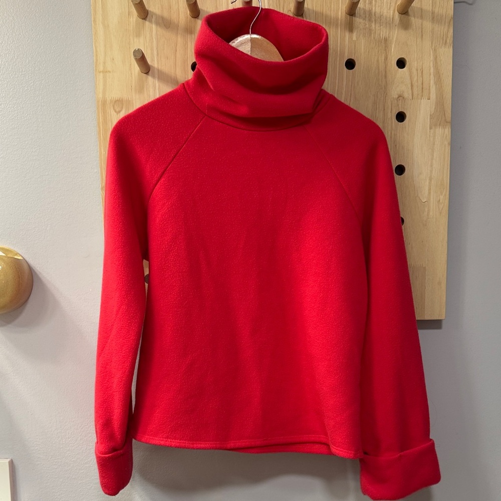 Cozy Bright Pink Cowl Neck Sweater